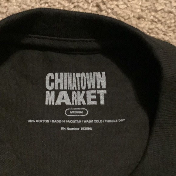 Chinatown Market‎ Breathe Relax Flower T Shirt Black Medium - Picture 2 of 5